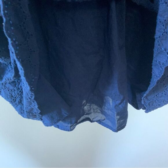 OLD NAVY Women’s Eyelet Fit & Flare Dress Blue Size 8 - Picture 11 of 14